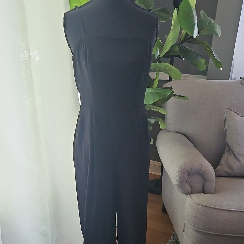 NWT Nine West Classic Black Jumpsuit